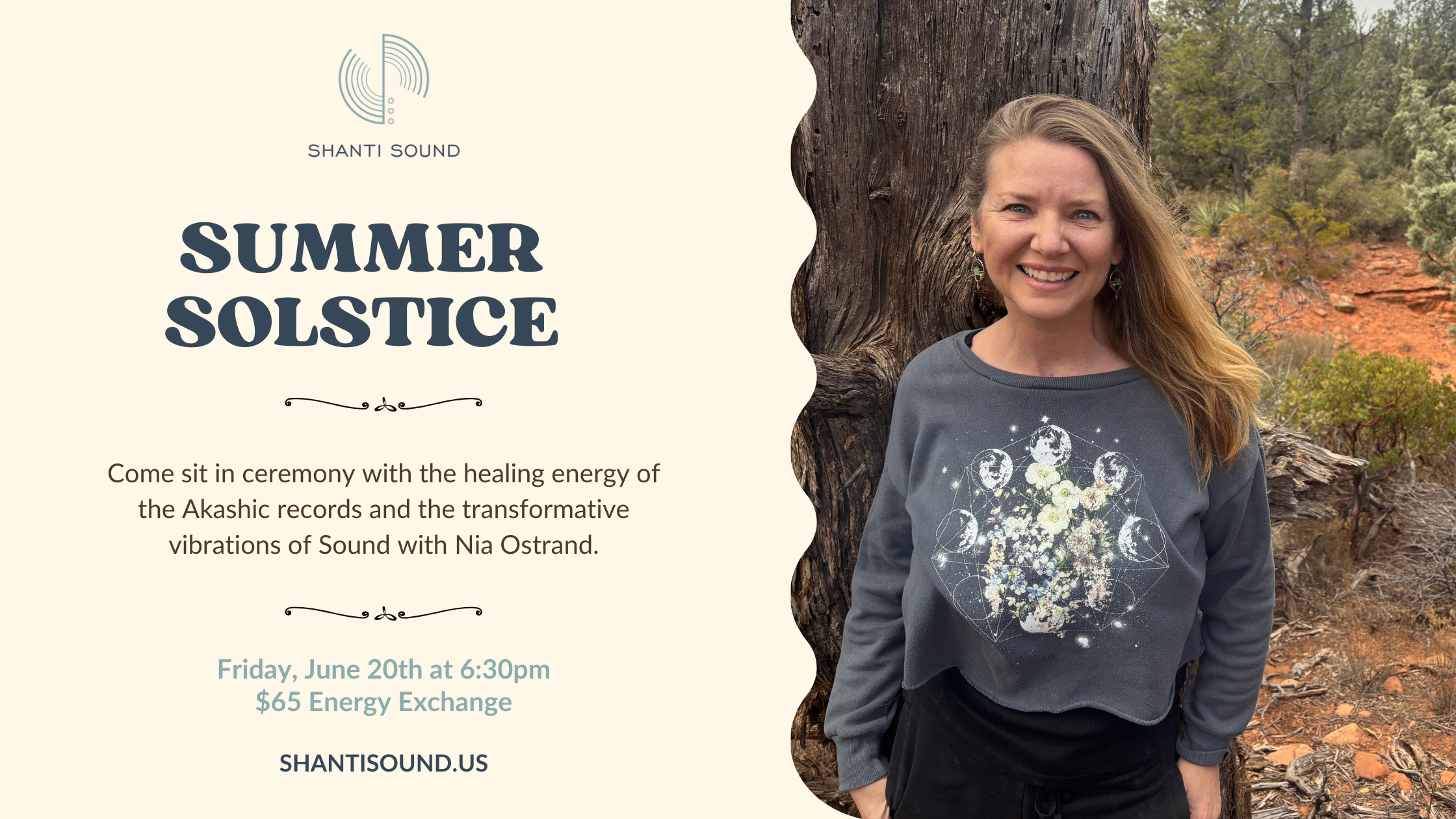 Featured image for “Summer Solstice – An Akashic Records & Sound Ceremony with Nia Ostrand”