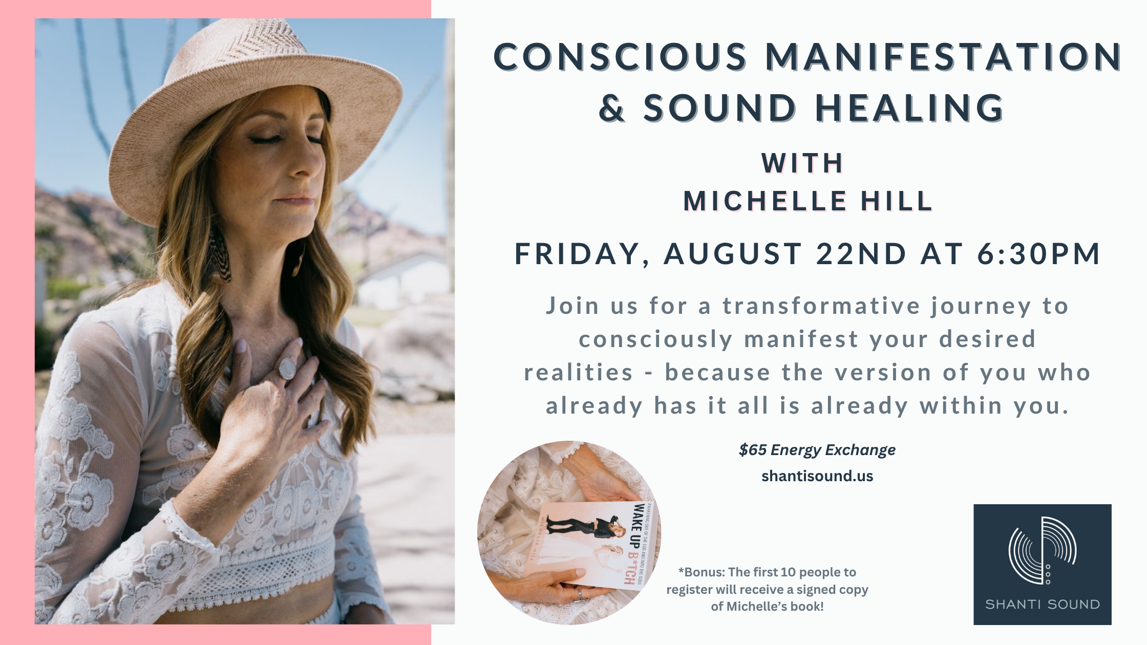 Featured image for “Conscious Manifestation & Sound Healing with Michelle Hill”