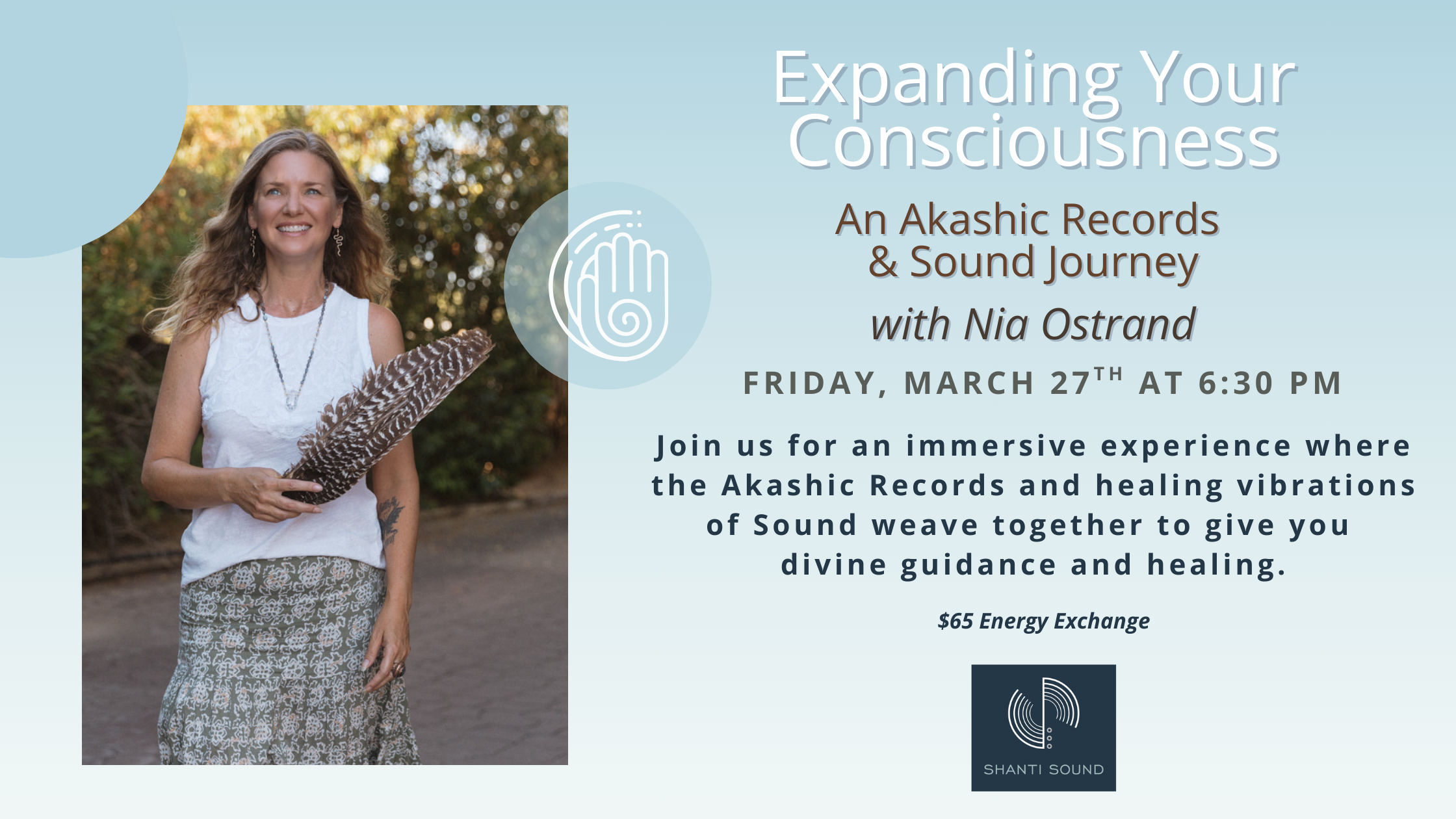 Featured image for “Expanding Your Consciousness – An Akashic Records & Sound Journey with Nia Ostrand”